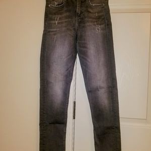 &Denim Gray Jeans. Size 25. Skinny Ankle.